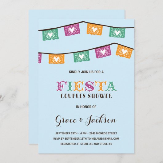 Fun Fiesta | Weddenschappen voor paren Kaart (Voorkant / Achterkant)