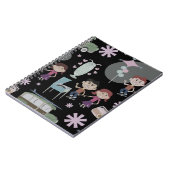 Fun Fifories Memories Cute Retro Art Design Notitieboek (Linkerzijde)