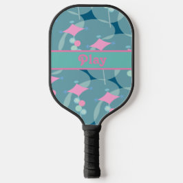 Fun Fifties Abstract Boomerang Patroonontwerp Pickleball Paddle
