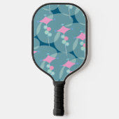 Fun Fifties Abstract Boomerang Patroonontwerp Pickleball Paddle (Achterkant)