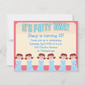 Fun Fifties Girl Time Kaart