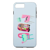 Fun Fifties Music Time Retro Cartoon Art Design Case-Mate iPhone Case (Achterkant)