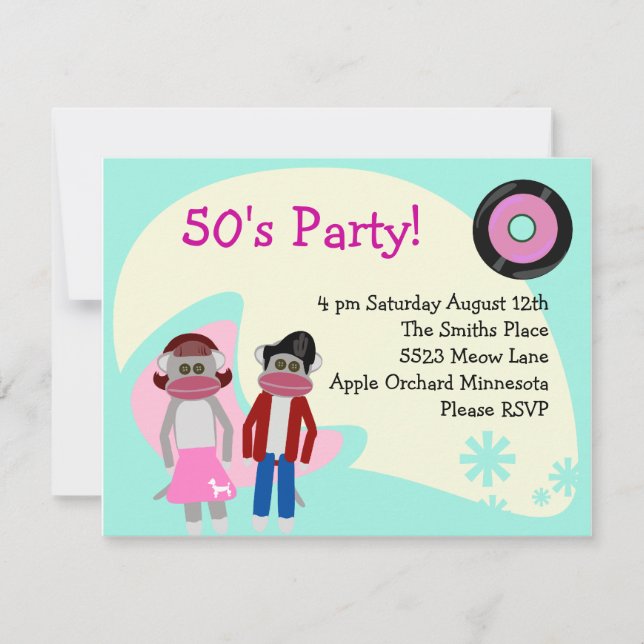 Fun Fifties Sock Monkey Shindig (Voorkant)