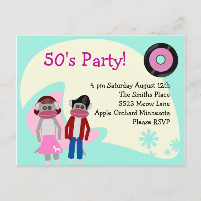 Fun Fifties Sock Monkey Shindig (Voorkant)