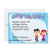 Fun Fifties Thema Sock Hop Kinder kunst