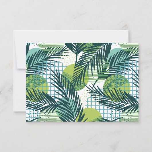 Fun Fill-in-the-Blank RSVP w/Song Request Kaart (Achterkant)