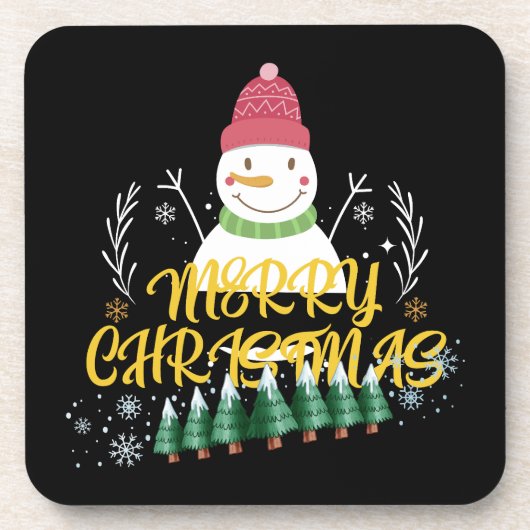 Fun filled Christmas Design Bier Onderzetter (Voorkant)