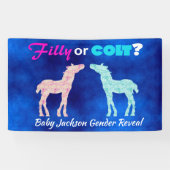 Fun "Filly or Colt" Spandoek (Horizontaal)
