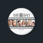 Fun Film Wedding Voeg 3 foto's toe Magneet<br><div class="desc">Voor het paar dat graag foto's maakt,  heeft deze speciale trouwmagneet een leuk filmscherm / filmesthetiek. Voeg uw speciale maand en dag toe aan het voorste centrum. Kies 3 (3) van je favoriete foto's. Ook uw namen worden vermeld. Gebruik de sjabloon om aan te passen.</div>