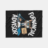 Fun Financial Planner Gift Funny Retirement Adviso Fleece Deken (Voorkant (Horizontaal))