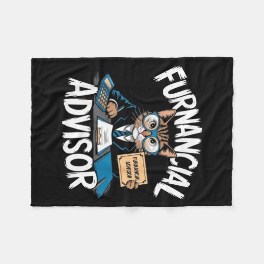 Fun Financial Planner Gift Funny Retirement Adviso Fleece Deken (Voorkant (Horizontaal))
