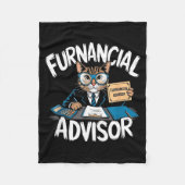 Fun Financial Planner Gift Funny Retirement Adviso Fleece Deken (Voorkant)