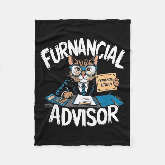 Fun Financial Planner Gift Funny Retirement Adviso Fleece Deken (Voorkant)