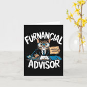 Fun Financial Planner Gift Funny Retirement Adviso Kaart (Gele Bloem)