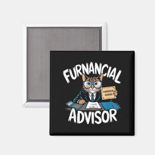 Fun Financial Planner Gift Funny Retirement Adviso Magneet (Voorkant / Achterkant)