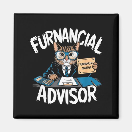 Fun Financial Planner Gift Funny Retirement Adviso Magneet (Voorkant)