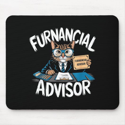 Fun Financial Planner Gift Funny Retirement Adviso Muismat (Voorkant)