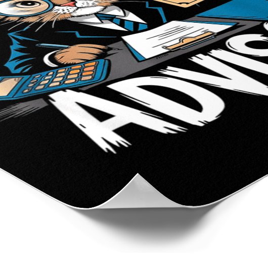 Fun Financial Planner Gift Funny Retirement Adviso Poster (Hoek)