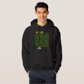 Fun Find the Cheese Mouse Maze Puzzle Shirten Hoodie (Voorkant volledig)