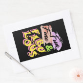 FUN, FINE EN FABULOUS - grappige Stickers (Envelop)