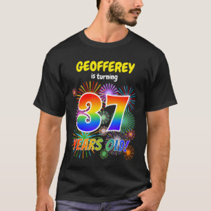 Fun Fireworks, Rainbow Kijk "37", 37e verjaardag T-shirt
