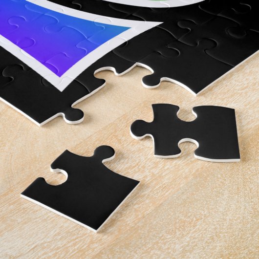 Fun Fireworks + Rainbow Pattern "12" Birthday # Legpuzzel (Zijkant)