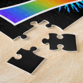 Fun Fireworks + Rainbow Pattern "27" Birthday # Legpuzzel (Zijkant)