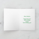 Fun Fireworks + Rainbow Pattern "29" Birthday # Kaart (Binnen)