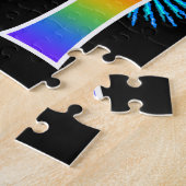 Fun Fireworks + Rainbow Pattern "51" Birthday # Legpuzzel (Zijkant)