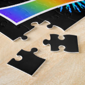 Fun Fireworks + Rainbow Pattern "57" Birthday # Legpuzzel (Zijkant)