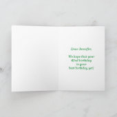 Fun Fireworks + Rainbow Pattern "62" Birthday # Kaart (Binnen)