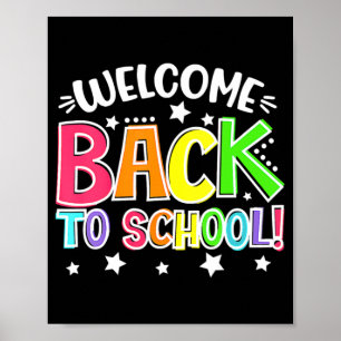 Fun First Day School Teacher Welkom terug naar SC Poster