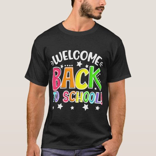 Fun First Day School Teacher Welkom terug naar SC T-shirt (Voorkant)