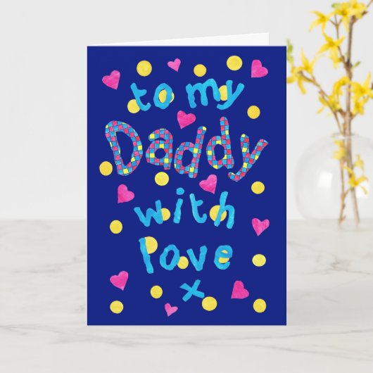 Fun First Vaderdag Card of Birthday Card Kaart (Gele Bloem)