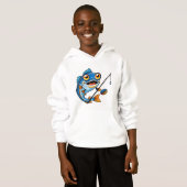 Fun Fish Cartoon – Kids’ Hoodie (Voorkant volledig)