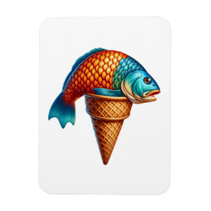 Fun Fish Creamy Cone Magneet