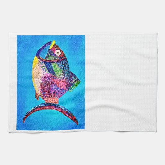 Fun Fish Tea Towel Theedoek (Horizontaal)