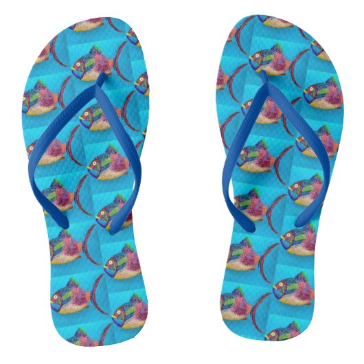 Fun Fish Teenslippers (Voetbed)
