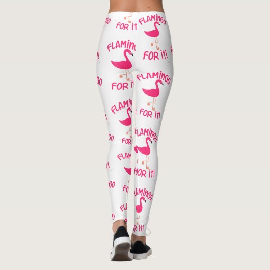 Fun Flamingo for It Tropical Bird Pattern Leggings (Achterkant)