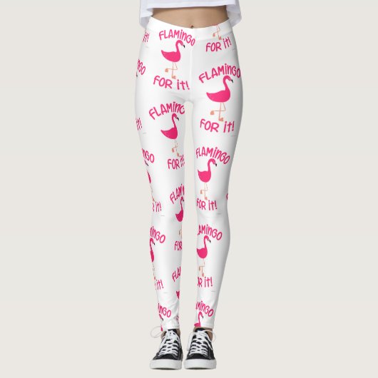 Fun Flamingo for It Tropical Bird Pattern Leggings (Voorkant)