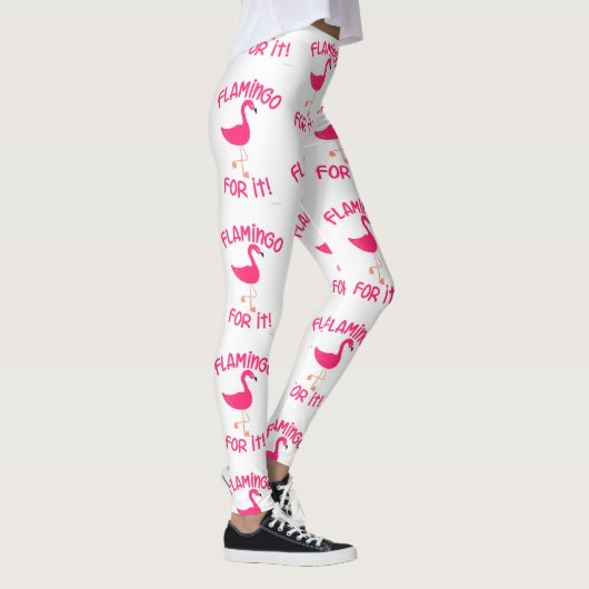 Fun Flamingo for It Tropical Bird Pattern Leggings (Rechts)
