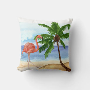 Fun Flamingo Tropical Pillow Kussen
