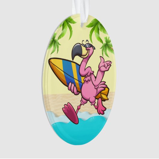 Fun Flamingos Ornament (voorkant)