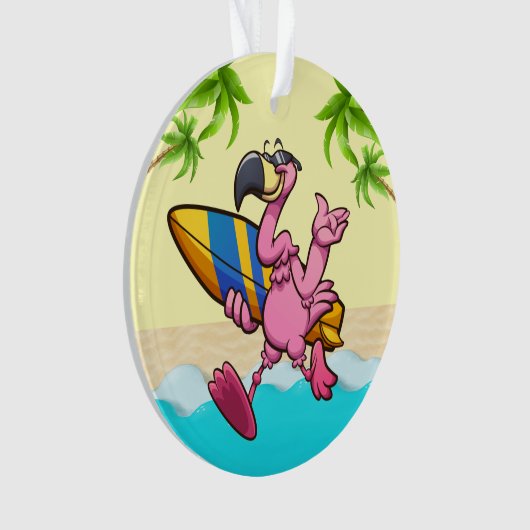 Fun Flamingos Ornament (voorkant)