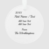 Fun Flamingos Ornament (achterkant)