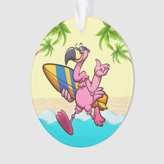 Fun Flamingos Ornament (voorkant)
