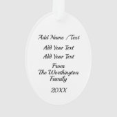 Fun Flamingos Ornament (achterkant)