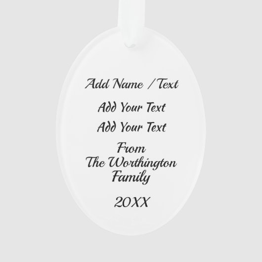 Fun Flamingos Ornament (achterkant)