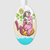 Fun Flamingos Ornament (voorkant)