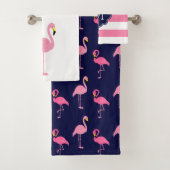 Fun Flamingos Patroon Bad Handdoek (Insitu)